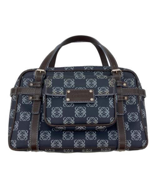 LOEWE（ロエベ）LOEWE (ロエベ) ハンドバッグ/リピートアナグラム ネイビーの古着・服飾アイテム
