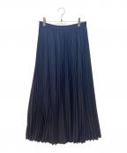 theory luxeセオリーリュクス）の古着「プリーツスカート/Refined Pleats」｜ネイビー
