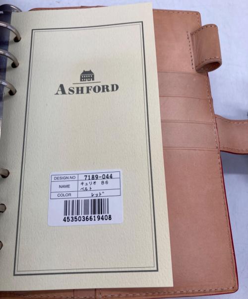 ASHFORD（アシュフォード）ASHFORD (アシュフォード) 手帳カバー レッドの古着・服飾アイテム