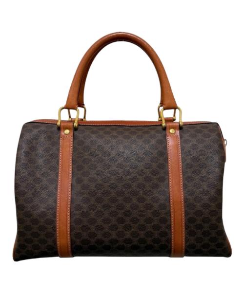 CELINE（セリーヌ）CELINE (セリーヌ) マカダム柄 ミニボストンバッグ ブラウンの古着・服飾アイテム
