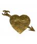 CHANEL（シャネル）の古着「Arrow Heart Pin Brooch アローハートモチーフ ピンブローチ」｜ゴールド