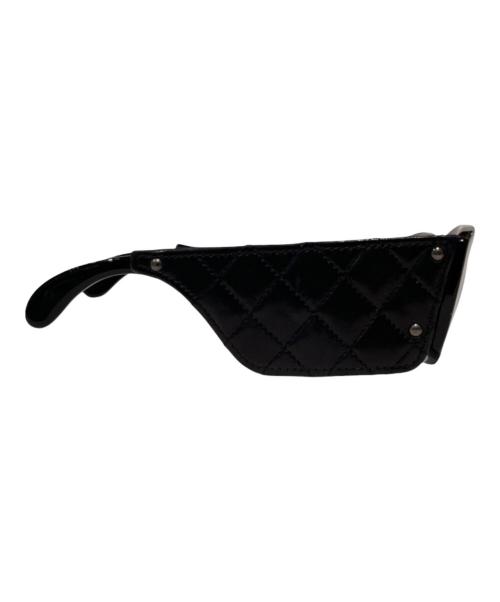 CHANEL（シャネル）CHANEL (シャネル) マトラッセ キルティングレザー 1988 サングラス ブラックの古着・服飾アイテム