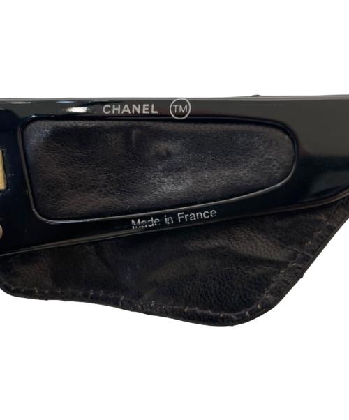 CHANEL（シャネル）CHANEL (シャネル) マトラッセ キルティングレザー 1988 サングラス ブラックの古着・服飾アイテム