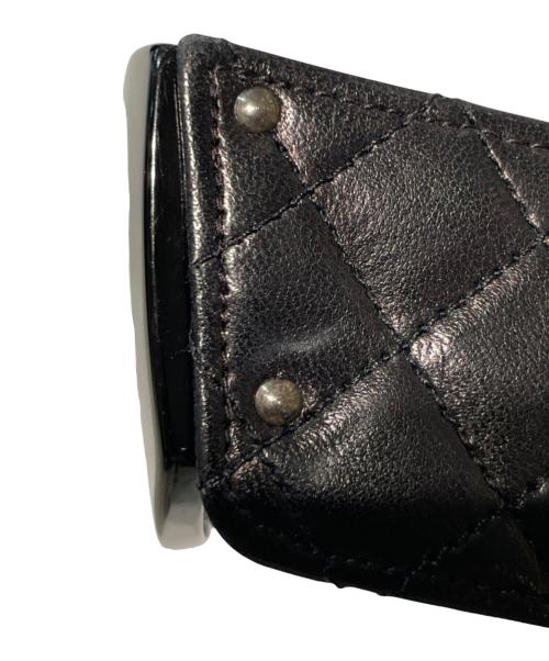 CHANEL（シャネル）CHANEL (シャネル) マトラッセ キルティングレザー 1988 サングラス ブラックの古着・服飾アイテム