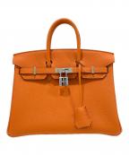HERMESエルメス）の古着「Birkin 25/バーキン25/トゴ/シルバー金具/オレンジ系/K刻印:2025年製」｜オレンジ