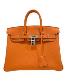 HERMES（エルメス）の古着「Birkin 25/バーキン25/トゴ/シルバー金具/オレンジ系/K刻印:2025年製」｜オレンジ