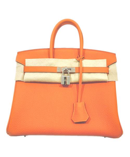 HERMES（エルメス）HERMES (エルメス) Birkin 25/バーキン25/シルバー金具/K刻印 オレンジ サイズ:25の古着・服飾アイテム