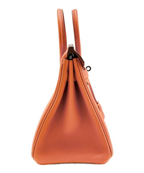HERMES（エルメス）HERMES (エルメス) Birkin 25/バーキン25/シルバー金具/K刻印 オレンジ サイズ:25の古着・服飾アイテム