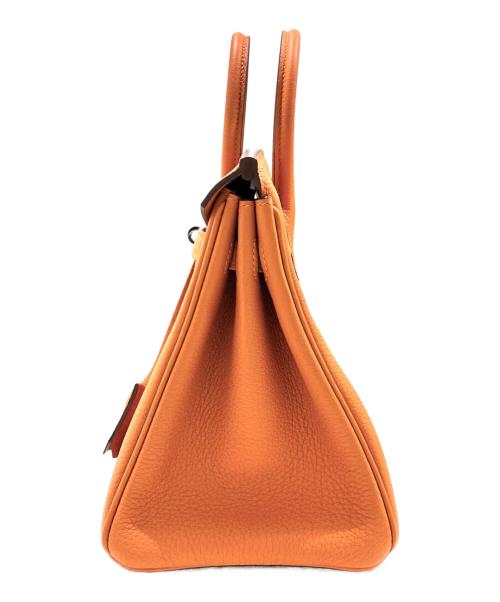 HERMES（エルメス）HERMES (エルメス) Birkin 25/バーキン25/シルバー金具/K刻印 オレンジ サイズ:25の古着・服飾アイテム