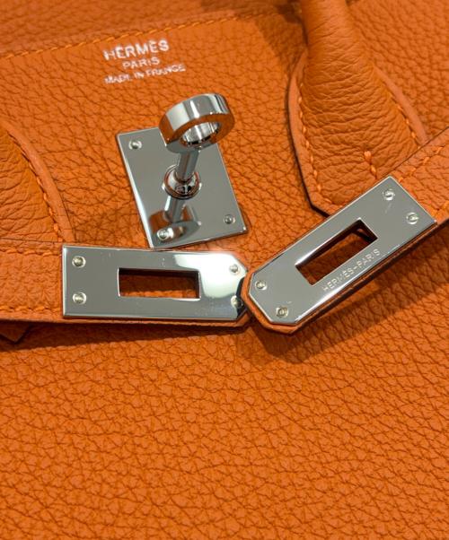 HERMES（エルメス）HERMES (エルメス) Birkin 25/バーキン25/トゴ/シルバー金具/オレンジ系/K刻印:2025年製 オレンジ サイズ:25の古着・服飾アイテム