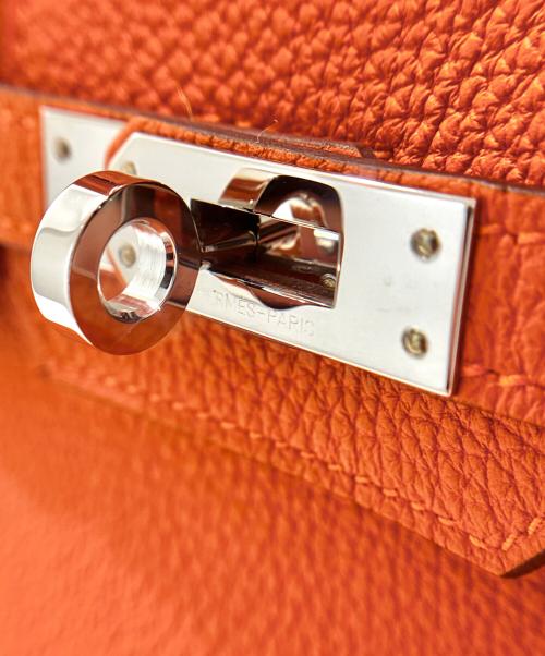 HERMES（エルメス）HERMES (エルメス) Birkin 25/バーキン25/シルバー金具/K刻印 オレンジ サイズ:25の古着・服飾アイテム