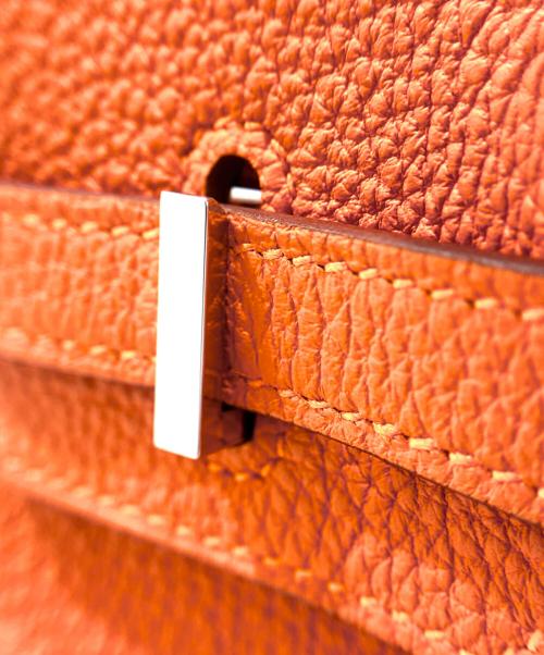 HERMES（エルメス）HERMES (エルメス) Birkin 25/バーキン25/シルバー金具/K刻印 オレンジ サイズ:25の古着・服飾アイテム
