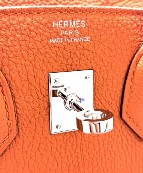 HERMES（エルメス）HERMES (エルメス) Birkin 25/バーキン25/シルバー金具/K刻印 オレンジ サイズ:25の古着・服飾アイテム