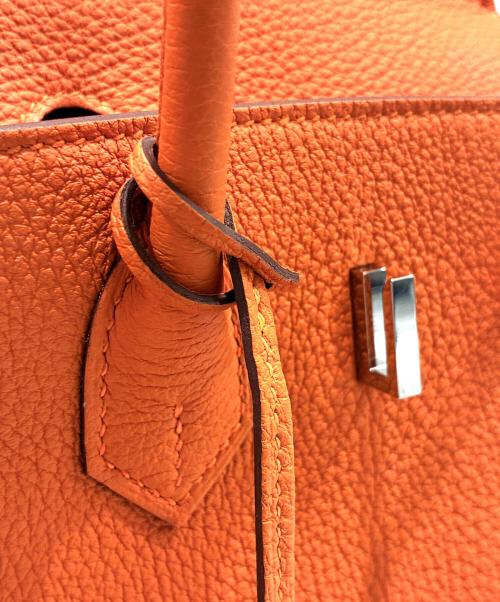 HERMES（エルメス）HERMES (エルメス) Birkin 25/バーキン25/シルバー金具/K刻印 オレンジ サイズ:25の古着・服飾アイテム