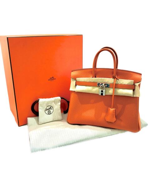 HERMES（エルメス）HERMES (エルメス) Birkin 25/バーキン25/トゴ/シルバー金具/オレンジ系/K刻印:2025年製 オレンジ サイズ:25の古着・服飾アイテム