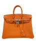 HERMES（エルメス）の古着「Birkin 25/バーキン25/トゴ/シルバー金具/オレンジ系/K刻印:2025年製」｜オレンジ