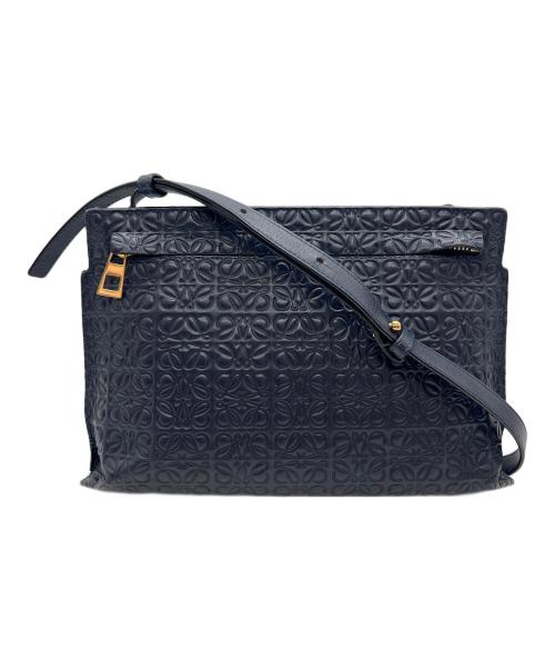 LOEWE（ロエベ）LOEWE (ロエベ) ショルダーバッグ/リピートアナグラム ネイビーの古着・服飾アイテム