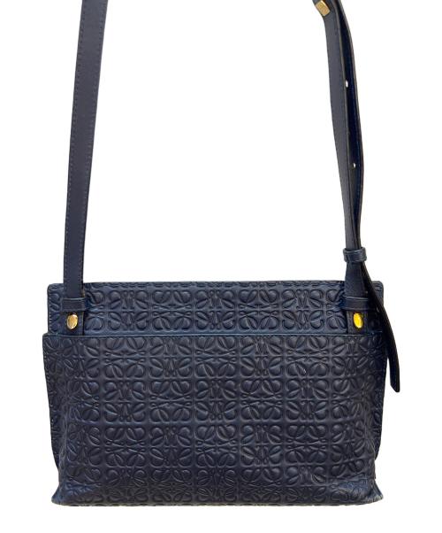 LOEWE（ロエベ）LOEWE (ロエベ) ショルダーバッグ/リピートアナグラム ネイビーの古着・服飾アイテム