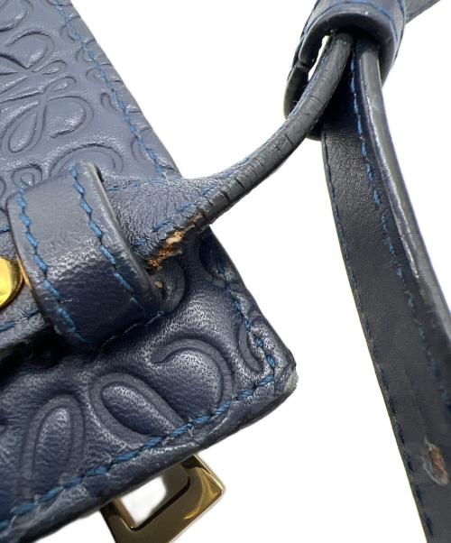 LOEWE（ロエベ）LOEWE (ロエベ) ショルダーバッグ/リピートアナグラム ネイビーの古着・服飾アイテム