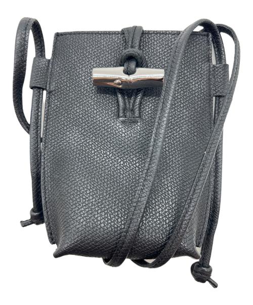 LONGCHAMP（ロンシャン）LONGCHAMP (ロンシャン) ミニショルダーバッグ ブラックの古着・服飾アイテム
