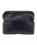 LOEWEロエベ）の古着「アナグラムクラッチバッグ」｜ブラック