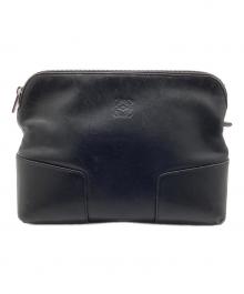 LOEWE（ロエベ）の古着「アナグラムクラッチバッグ」｜ブラック