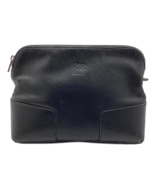 LOEWE（ロエベ）LOEWE (ロエベ) アナグラムクラッチバッグ ブラックの古着・服飾アイテム
