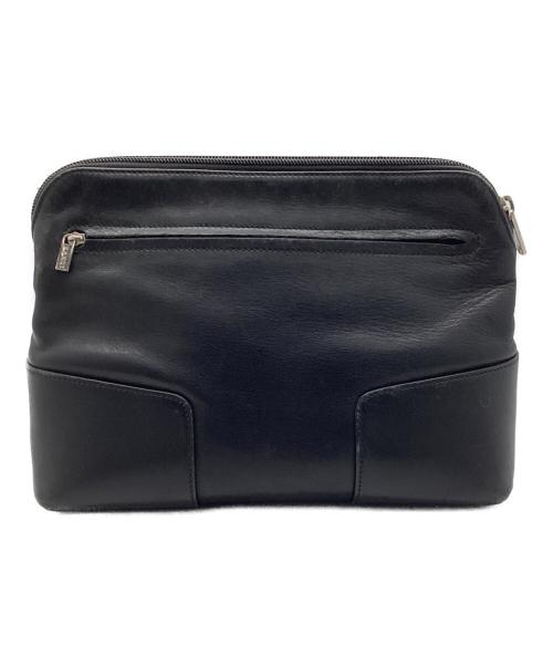 LOEWE（ロエベ）LOEWE (ロエベ) アナグラムクラッチバッグ ブラックの古着・服飾アイテム