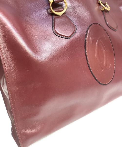 Cartier（カルティエ）Cartier (カルティエ) トートバッグ ボルドーの古着・服飾アイテム