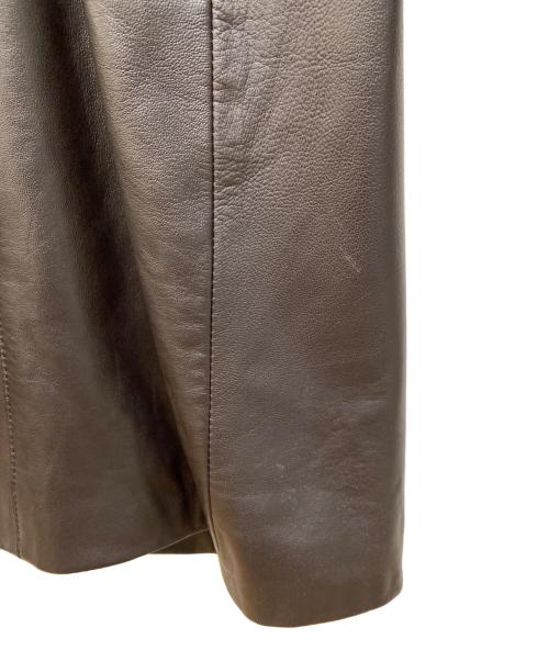 BALMAIN（バルマン）BALMAIN (バルマン) レザージャケット ブラウン サイズ:7の古着・服飾アイテム
