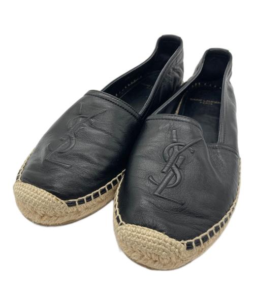 Saint Laurent Paris（サンローランパリ）Saint Laurent Paris (サンローランパリ) エスパドリーユ ブラック サイズ:36.5の古着・服飾アイテム