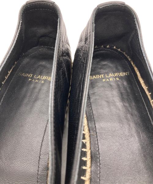 Saint Laurent Paris（サンローランパリ）Saint Laurent Paris (サンローランパリ) エスパドリーユ ブラック サイズ:36.5の古着・服飾アイテム
