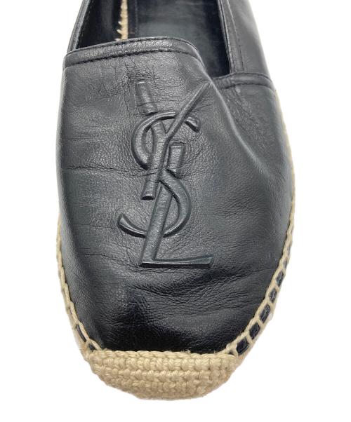 Saint Laurent Paris（サンローランパリ）Saint Laurent Paris (サンローランパリ) エスパドリーユ ブラック サイズ:36.5の古着・服飾アイテム
