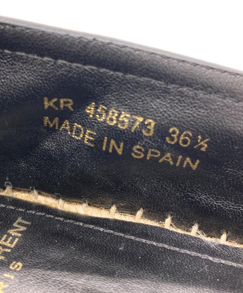 Saint Laurent Paris（サンローランパリ）Saint Laurent Paris (サンローランパリ) エスパドリーユ ブラック サイズ:36.5の古着・服飾アイテム
