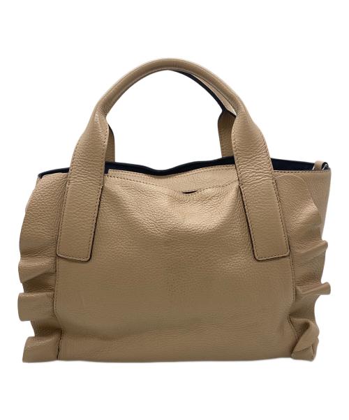 ripani（リパーニ）ripani (リパーニ) フリルバッグ ベージュの古着・服飾アイテム