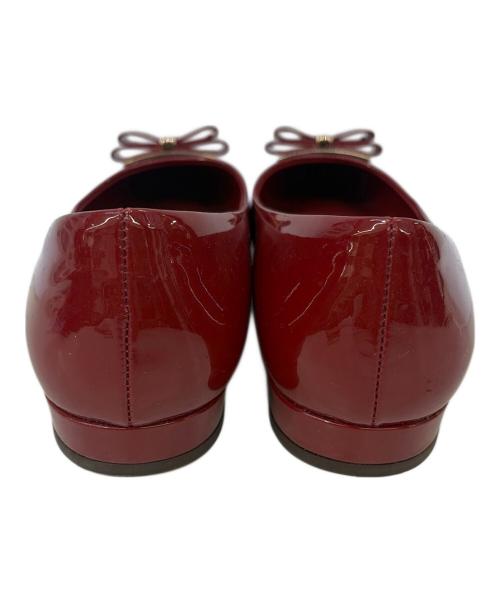 Salvatore Ferragamo（サルヴァトーレ フェラガモ）Salvatore Ferragamo (サルヴァトーレ フェラガモ) ヴァラリボンパンプス レッド サイズ:6の古着・服飾アイテム