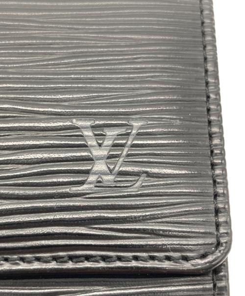 LOUIS VUITTON（ルイ ヴィトン）LOUIS VUITTON (ルイ ヴィトン) 3つ折り財布/エピ・ポルトモネ・ビエ・カルトクレディ ブラックの古着・服飾アイテム