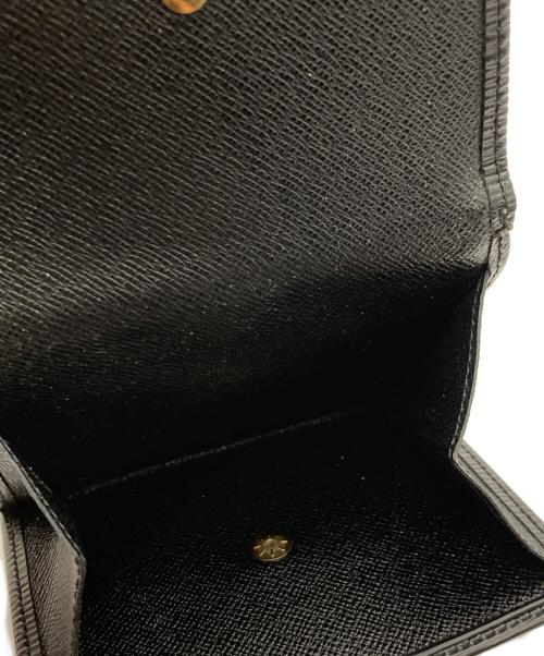 LOUIS VUITTON（ルイ ヴィトン）LOUIS VUITTON (ルイ ヴィトン) 3つ折り財布/エピ・ポルトモネ・ビエ・カルトクレディ ブラックの古着・服飾アイテム
