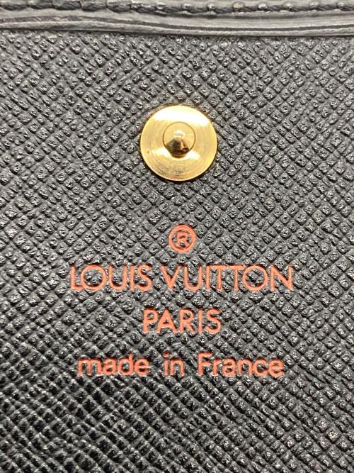 LOUIS VUITTON（ルイ ヴィトン）LOUIS VUITTON (ルイ ヴィトン) 3つ折り財布/エピ・ポルトモネ・ビエ・カルトクレディ ブラックの古着・服飾アイテム
