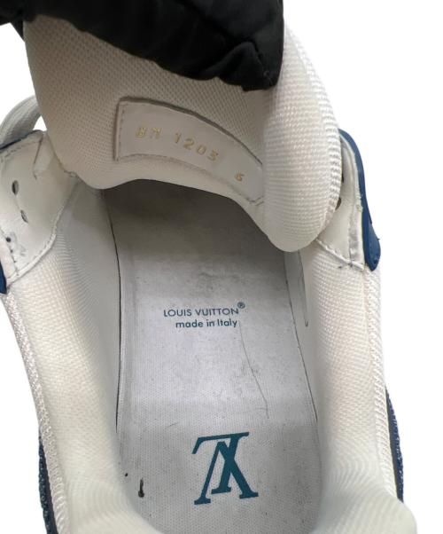 LOUIS VUITTON（ルイ ヴィトン）LOUIS VUITTON (ルイ ヴィトン) トレイナースニーカー ホワイト×ブルー サイズ:25㎝の古着・服飾アイテム