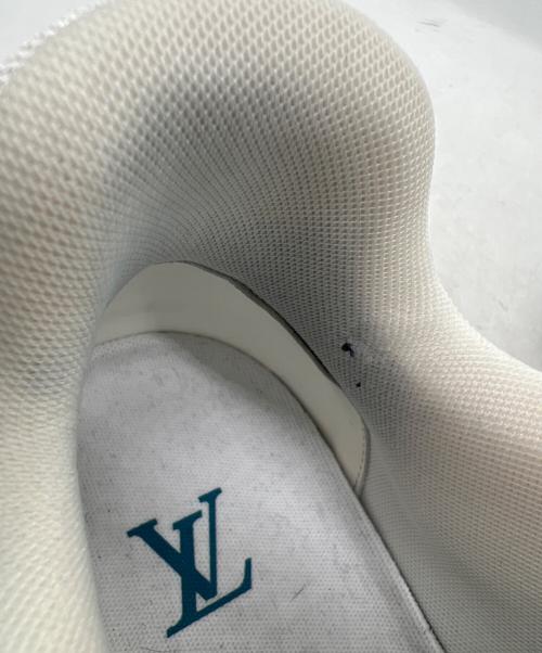 LOUIS VUITTON（ルイ ヴィトン）LOUIS VUITTON (ルイ ヴィトン) トレイナースニーカー ホワイト×ブルー サイズ:25㎝の古着・服飾アイテム