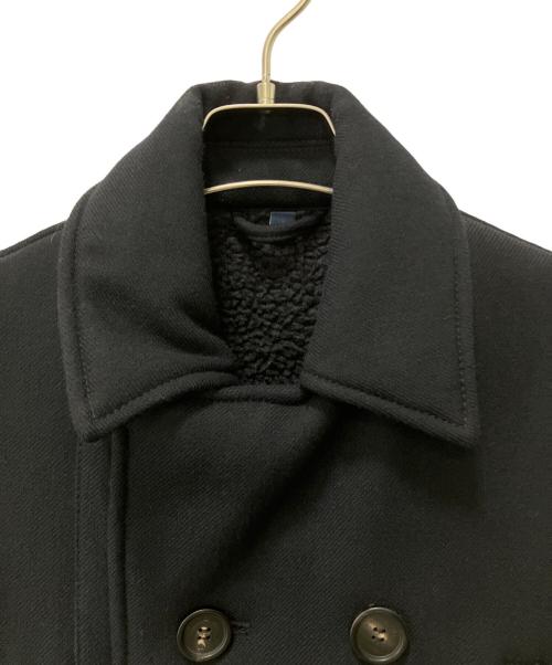 ARMANI JEANS（アルマーニジーンズ）ARMANI JEANS (アルマーニジーンズ) Pコート ブラック サイズ:44の古着・服飾アイテム