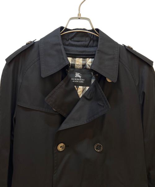 BURBERRY BLACK LABEL（バーバリーブラックレーベル）BURBERRY BLACK LABEL (バーバリーブラックレーベル) ライナー付トレンチコート ブラック サイズ:Lの古着・服飾アイテム