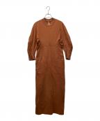 Mame Kurogouchiマメクロゴウチ）の古着「Cotton Jersey Dress」｜ブラウン