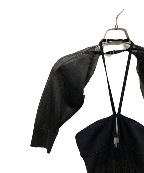 FETICO（フェティコ）FETICO (フェティコ) ニットドレス ブラック サイズ:Fの古着・服飾アイテム