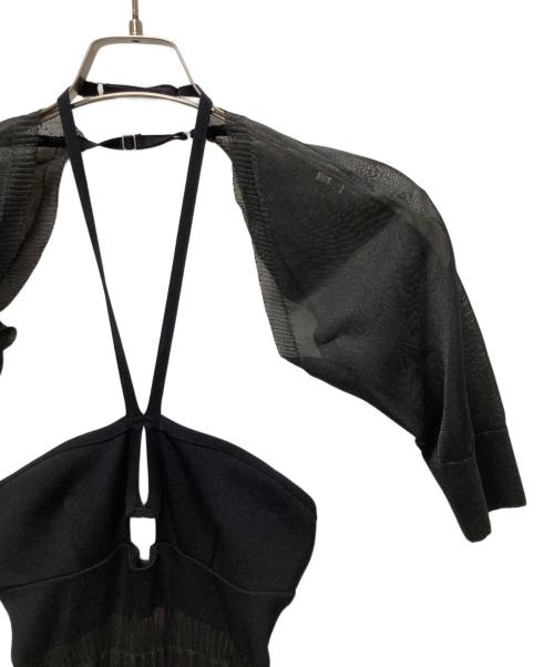 FETICO（フェティコ）FETICO (フェティコ) ニットドレス ブラック サイズ:Fの古着・服飾アイテム