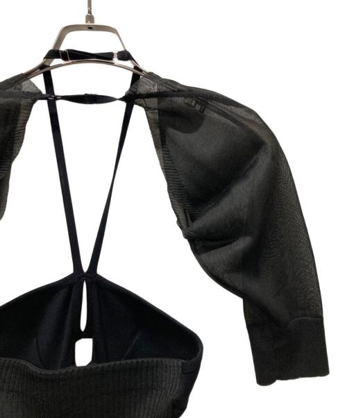 FETICO（フェティコ）FETICO (フェティコ) ニットドレス ブラック サイズ:Fの古着・服飾アイテム