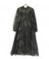 Ameri VINTAGE（アメリヴィンテージ）の古着「RUBBER PAINT ART SHEER DRESS」｜ブラック
