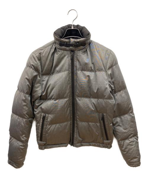 ERMENEGILDO ZEGNA（エルメネジルド・ゼニア）ERMENEGILDO ZEGNA (エルメネジルド・ゼニア) 中綿ジャケット グレー×ブラウン サイズ:44の古着・服飾アイテム