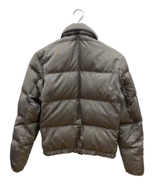 ERMENEGILDO ZEGNA（エルメネジルド・ゼニア）ERMENEGILDO ZEGNA (エルメネジルド・ゼニア) 中綿ジャケット グレー×ブラウン サイズ:44の古着・服飾アイテム